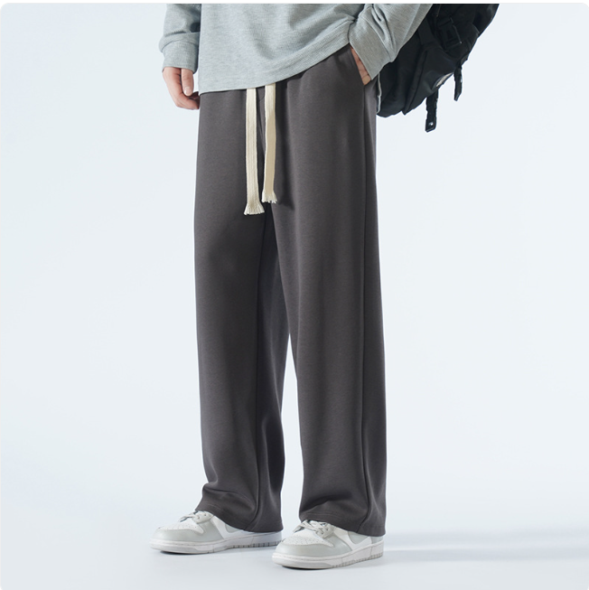 Men's Relaxed Wide-Leg Sports Trousers – Casual & Breathable